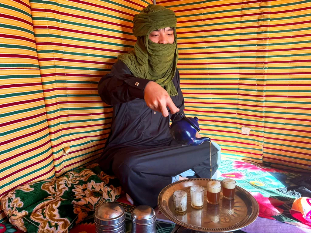 Traditional Moroccan tea ceremony experience